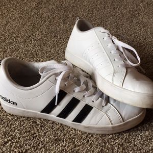 Adidas leather kicks sneakers size 10 women’s